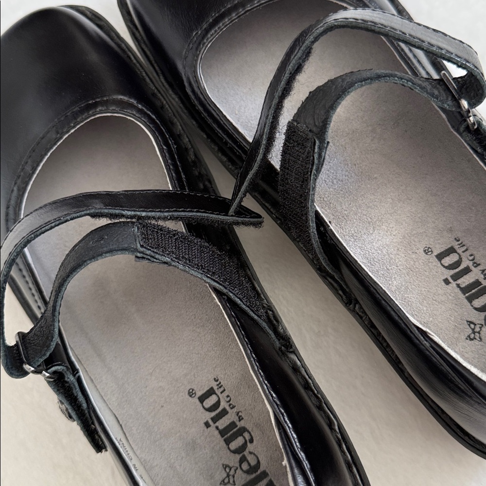NWOT Alegria by PG Lite | Belle Leather Mary Jane Shoe BEL-640 Black (40/9.5-10) - Picture 10 of 15